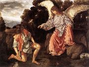 SAVOLDO, Giovanni Girolamo Tobias and the Angel sf oil painting artist